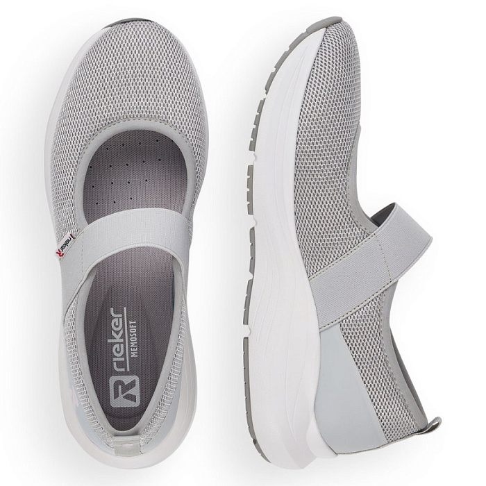 Женские туфли basic RIEKER серые, артикул 42102-40