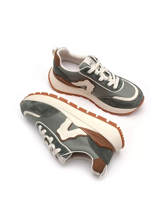 Женские кроссовки SOFIA-ALEXANDRA зеленые, артикул SA16528-WT-1