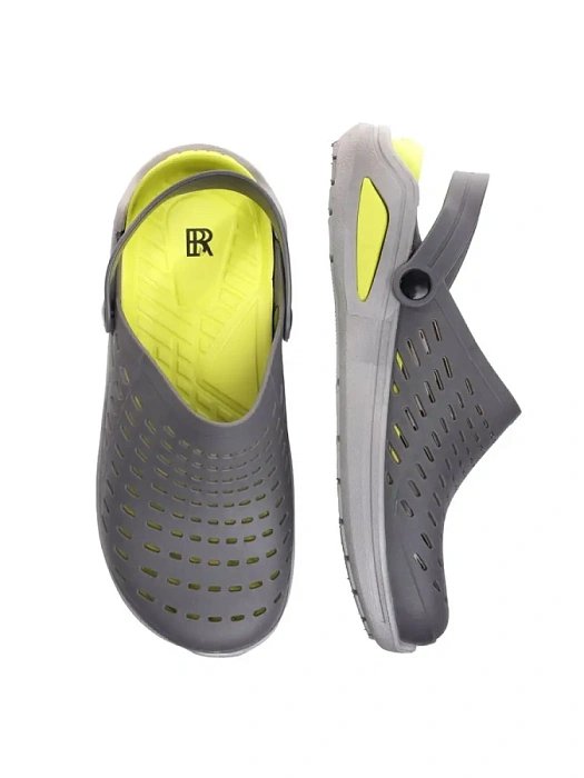 Мужские сабо BRUNO RENZONI  серые, артикул 437398/01-01BR