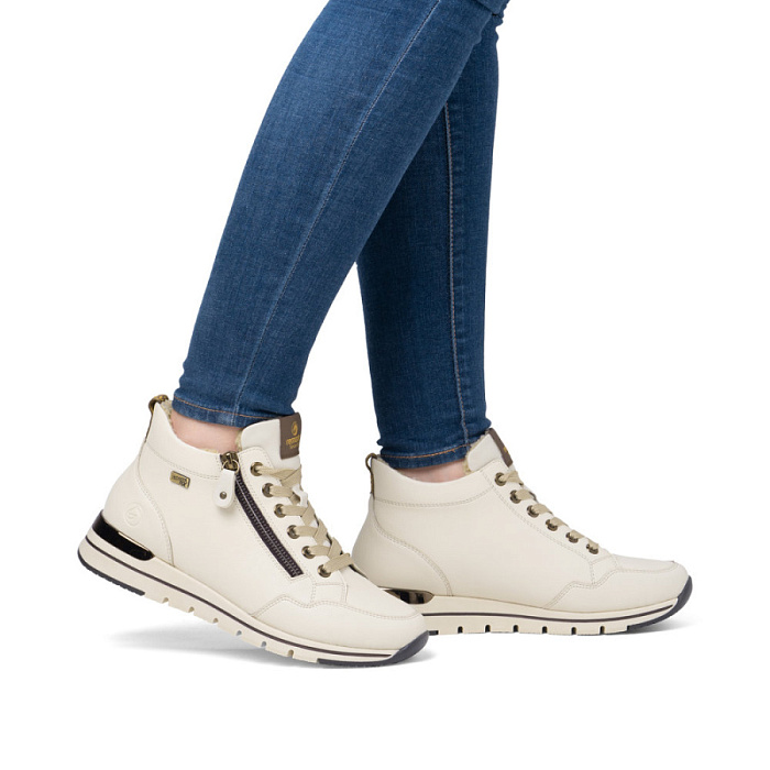 Женские ботинки REMONTE бежевые, артикул R6770-60