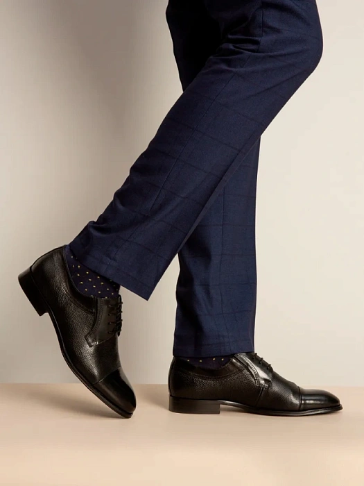 Мужские туфли basic BRUNO RENZONI  черные, артикул 5240A-758B