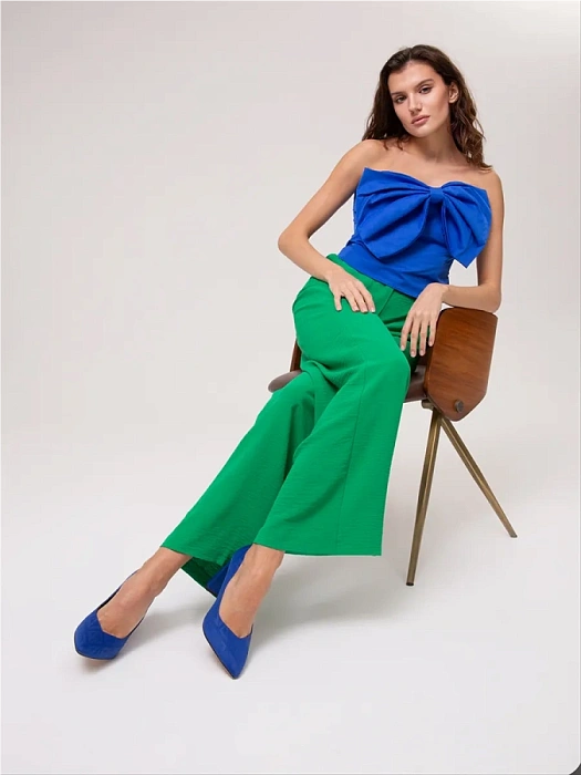 Женские туфли-лодочки FEDERICA RODARI синие, артикул 17E-H595-CT2-1