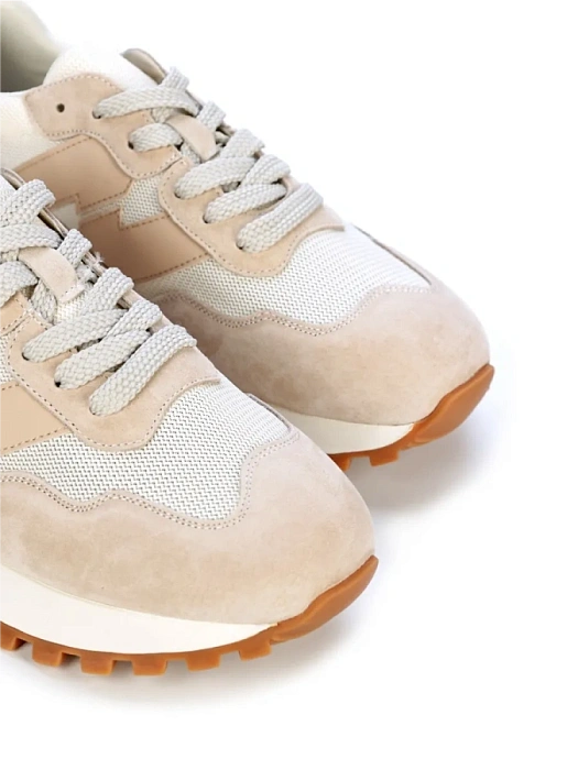 Женские кроссовки FEDERICA RODARI бежевые, артикул 42E-J404-1E