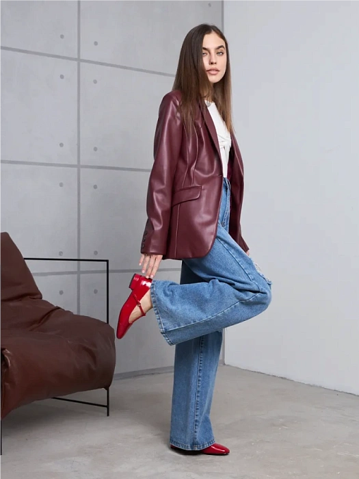 Женские туфли SOFIA-ALEXANDRA красные, артикул 38E-B133-25W