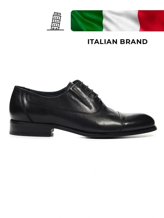 Мужские оксфорды BRUNO RENZONI  черные, артикул 5332A-771A