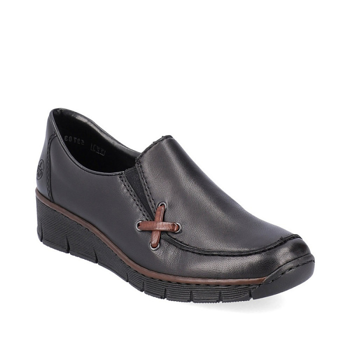 Женские туфли RIEKER черные, артикул 53783-00