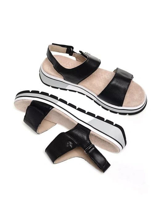 Женские сандалии CAPRICE черные, артикул 9-28705-42-040