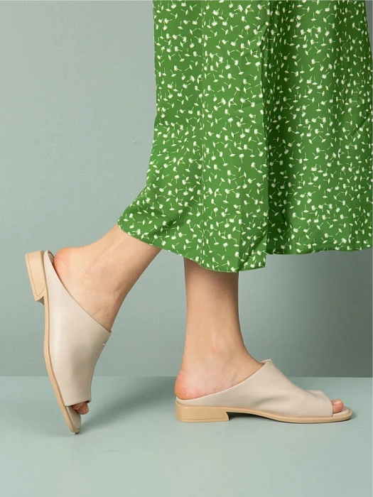 Женские сабо FEDERICA RODARI бежевые, артикул 43E-E2907-N65059-1