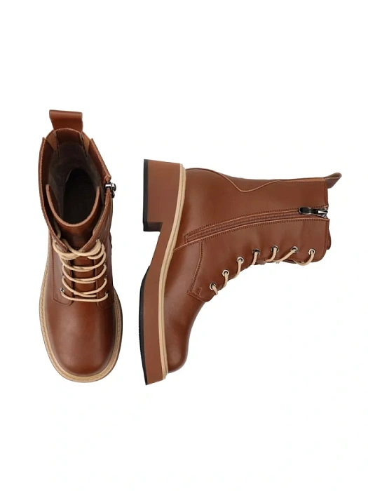 Женские берцы SOFIA-ALEXANDRA коричневые, артикул 17E-16177-H4