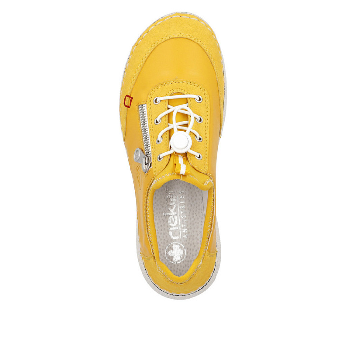 Женские туфли RIEKER желтые, артикул 50962-68