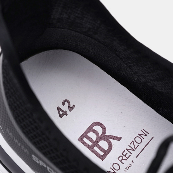 Мужские кроссовки BRUNO RENZONI  черные, артикул RH7755A