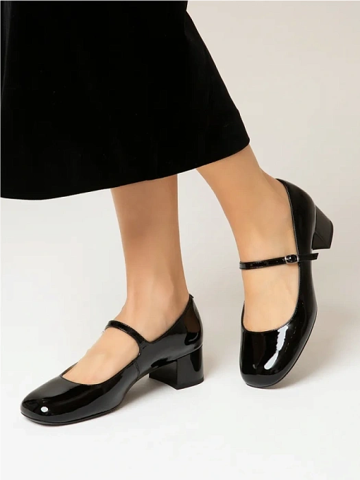 Женские мери джейн SOFIA-ALEXANDRA черные, артикул 38E-B059-H167D1