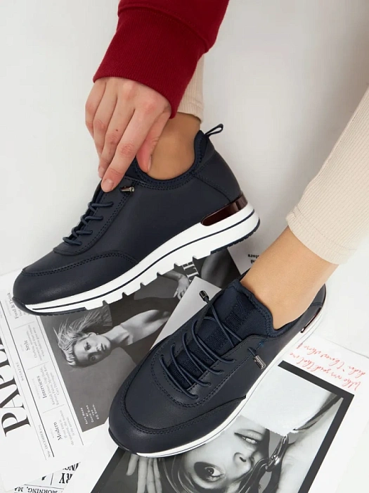 Женские кроссовки eObuv синие, артикул 81806-4