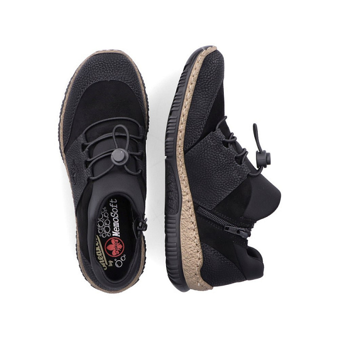 Женские ботинки basic RIEKER черные, артикул L7110-01