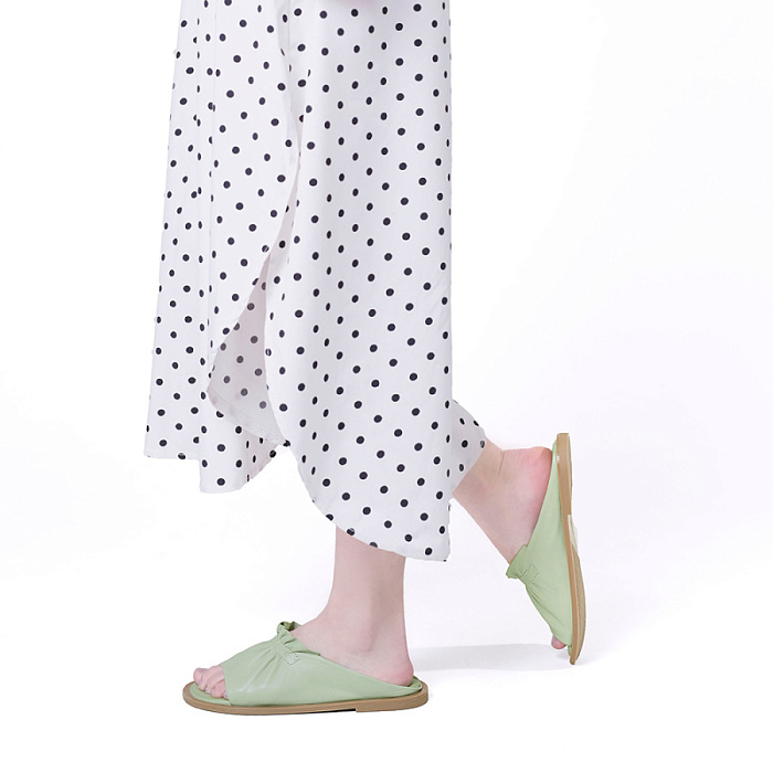 Женские сабо eObuv светло-зеленые, артикул 700121-LL-12