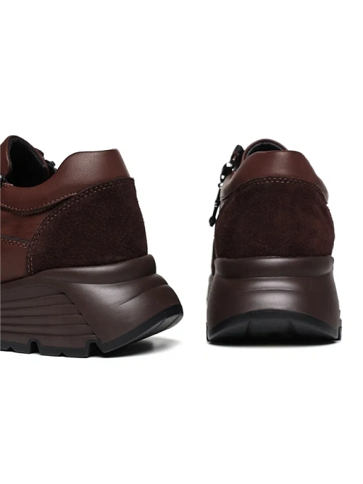 Женские кроссовки FEDERICA RODARI коричневые, артикул 42E-2382-9A