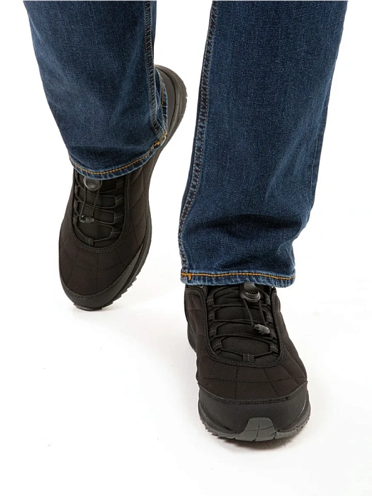 Мужские кроссовки BRUNO RENZONI  черные, артикул 148084/10-01BR