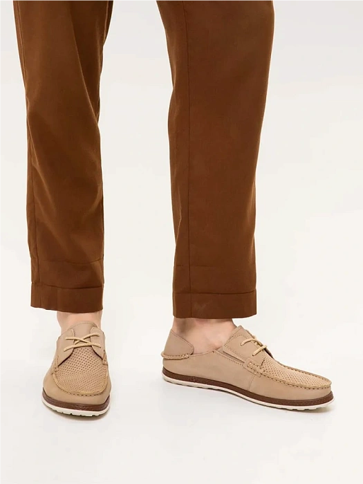 Мужские туфли BRUNO RENZONI  бежевые, артикул MC1204BB-9A