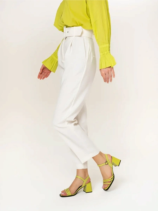 Женские босоножки  FEDERICA RODARI зеленые, артикул 17E-H408-CT5-2Q