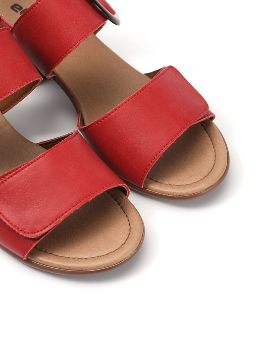 Женские босоножки  eObuv красные, артикул EA025-113