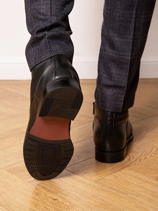 Мужские ботинки basic BRUNO RENZONI  черные, артикул 5332X-936A-M