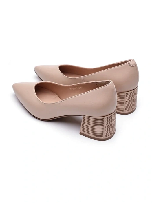 Женские туфли лодочки basic FEDERICA RODARI бежевые, артикул 17E-ZH177-L34-12