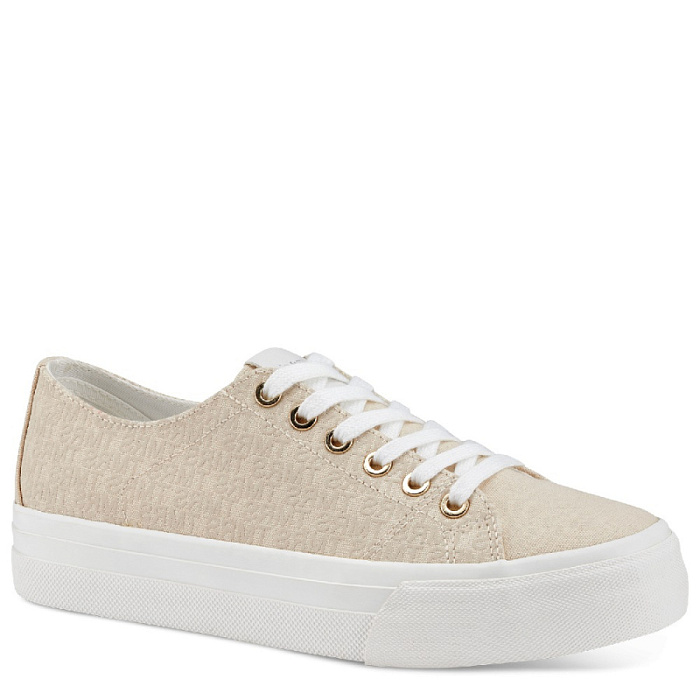 Женские кеды TAMARIS бежевые, артикул 1-1-23786-20-418