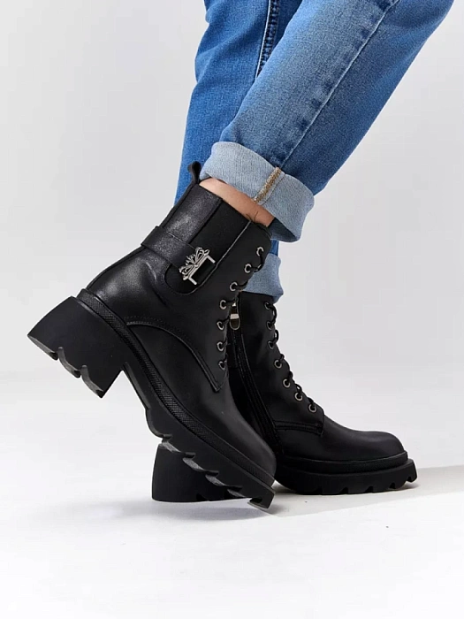 Женские ботинки SOFIA-ALEXANDRA черные, артикул 17E-Z16505-H01