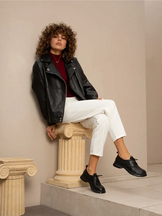 Женские туфли eObuv черные, артикул CTS24-BWLM3-009A