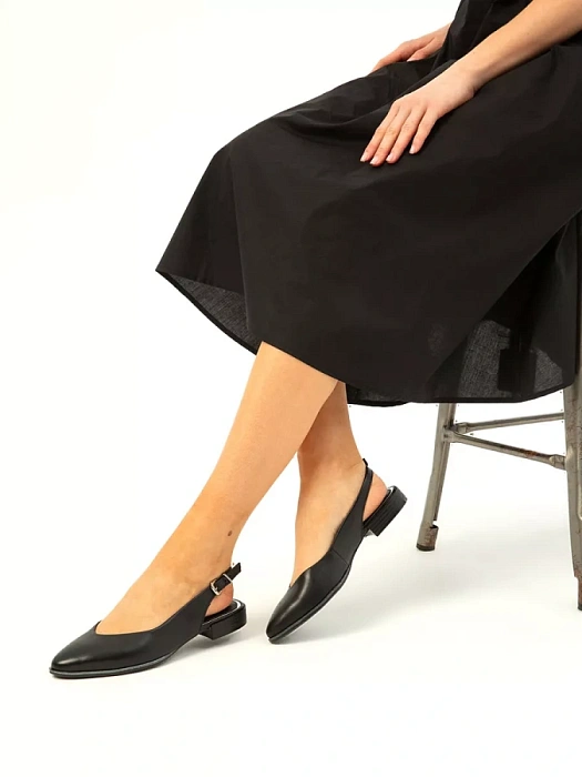 Женские слингбэки MARCO TOZZI черные, артикул 2-29408-42-001