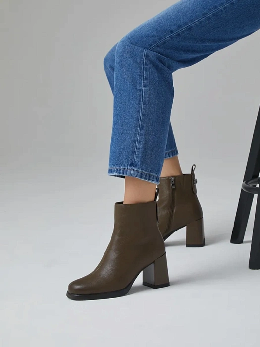 Женские ботильоны FEDERICA RODARI коричневые, артикул 7E-3C512-361B