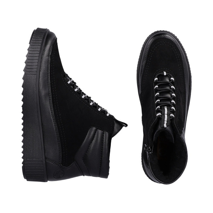 Женские ботинки basic RIEKER черные, артикул Y6455-00
