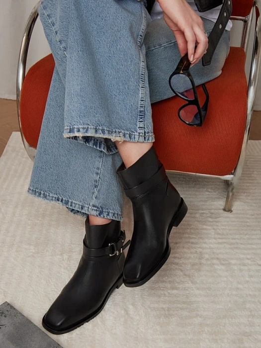 Женские ботинки SOFIA-ALEXANDRA черные, артикул 38E-B050-H357R1-25W