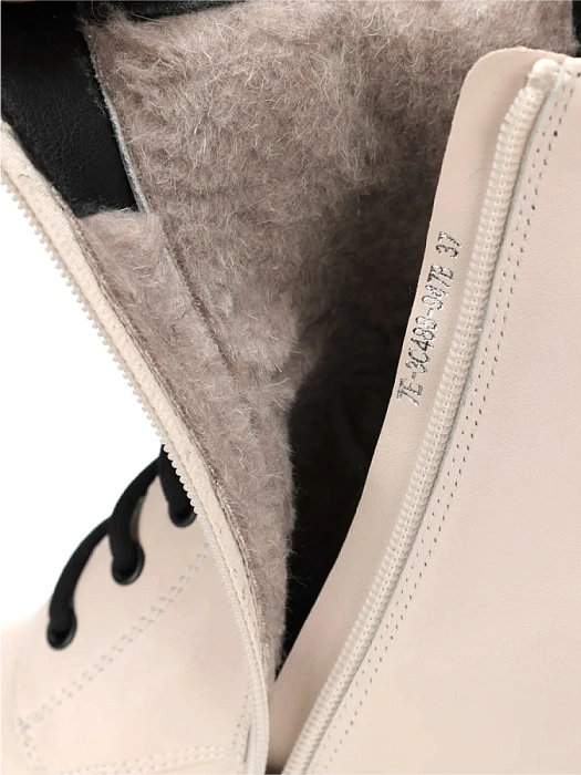 Женские ботинки basic FEDERICA RODARI бежевые, артикул 7E-3C488-947B