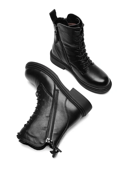 Женские берцы Donna Daniella  черные, артикул DH-W24-WLM3-5051-1