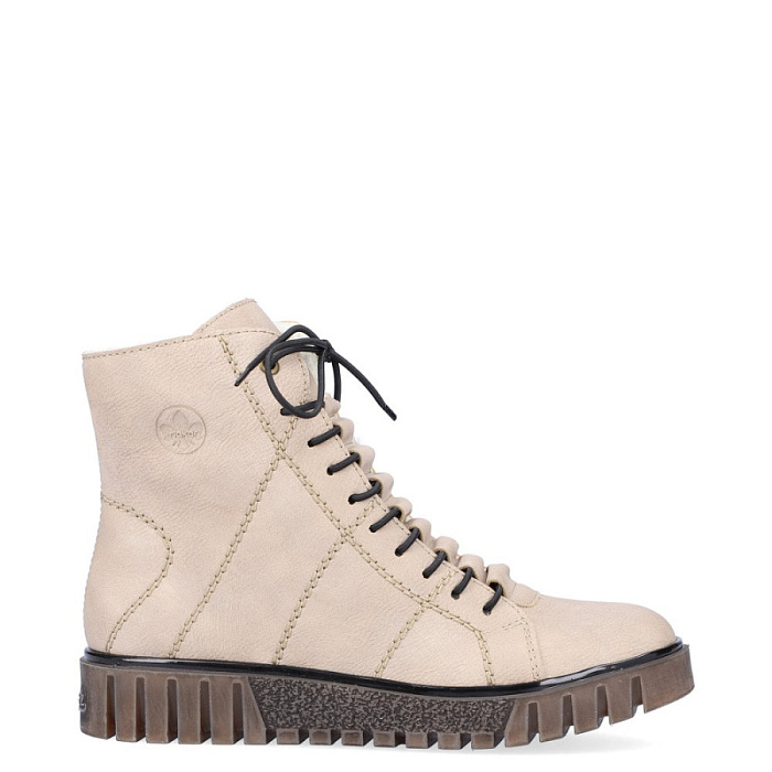 Женские ботинки basic RIEKER бежевые, артикул Y3420-60