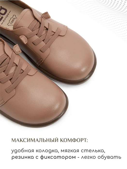 Женские туфли eObuv коричневые, артикул DY25030705