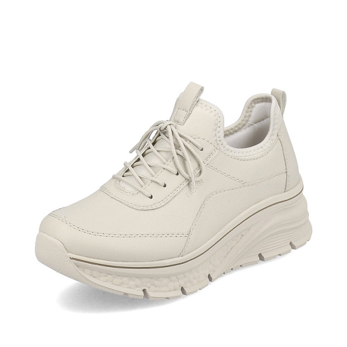 Женские кроссовки RIEKER бежевые, артикул 48050-60