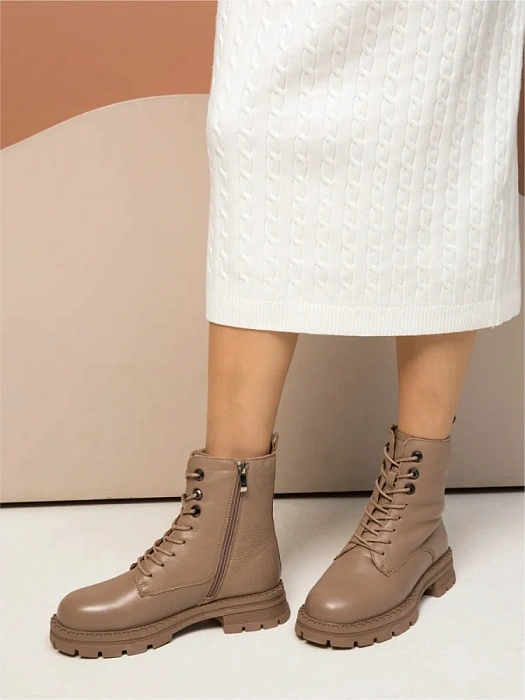 Женские ботинки basic Donna Daniella  бежевые, артикул 32W10-42-108Z