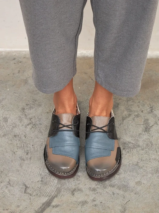 Женские туфли eObuv бежевые, артикул DB8369-7.(W21)