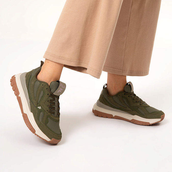 Женские кроссовки FILA зеленые, артикул 117917-Y3