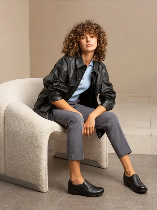 Женские туфли CAPRICE черные, артикул 9-24752-45-022