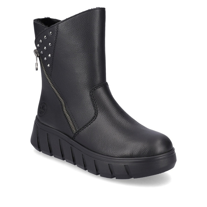 Женские полусапоги RIEKER черные, артикул Y3551-00