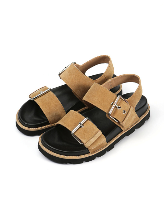 Женские сандалии FEDERICA RODARI бежевые, артикул 7E-4C918-626