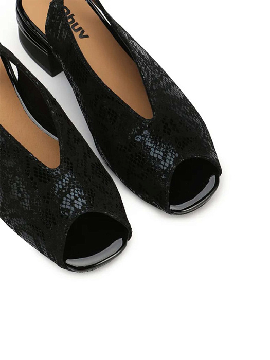 Женские босоножки  eObuv черные, артикул 907224-5