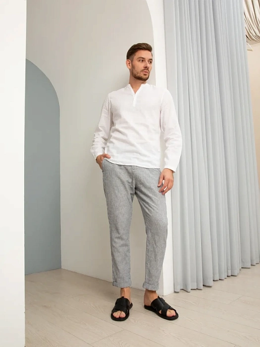 Мужские слайдеры BRUNO RENZONI  черные, артикул 990650-8