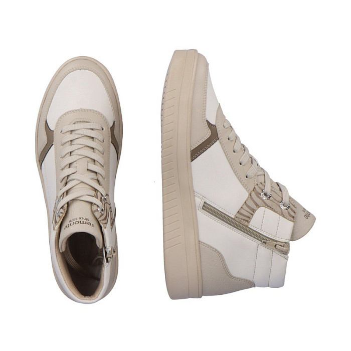 Женские ботинки REMONTE бежевые, артикул D0J71-80