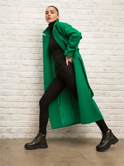 Женские ботинки basic eObuv хаки, артикул 100123-PL-726