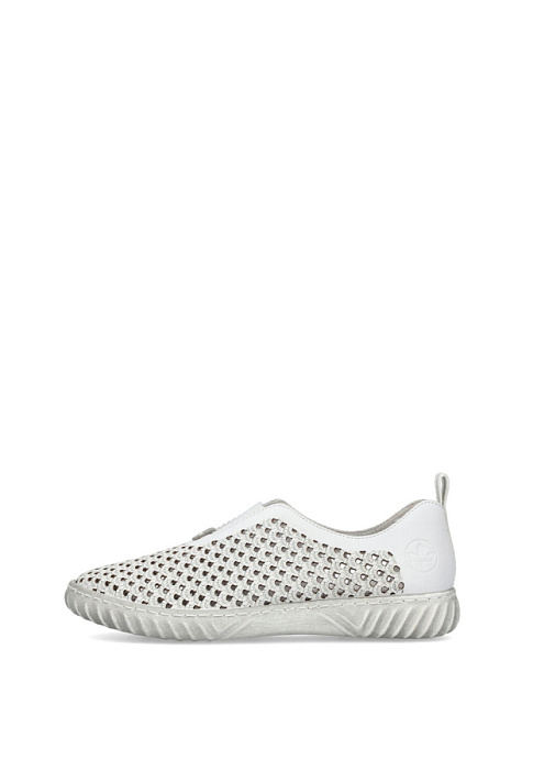 Женские туфли RIEKER белые, артикул N0965-80