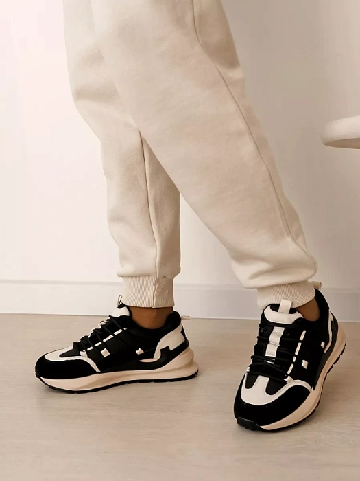 Женские кроссовки Donna Daniella  черные, артикул D232-VEN-01-H-R